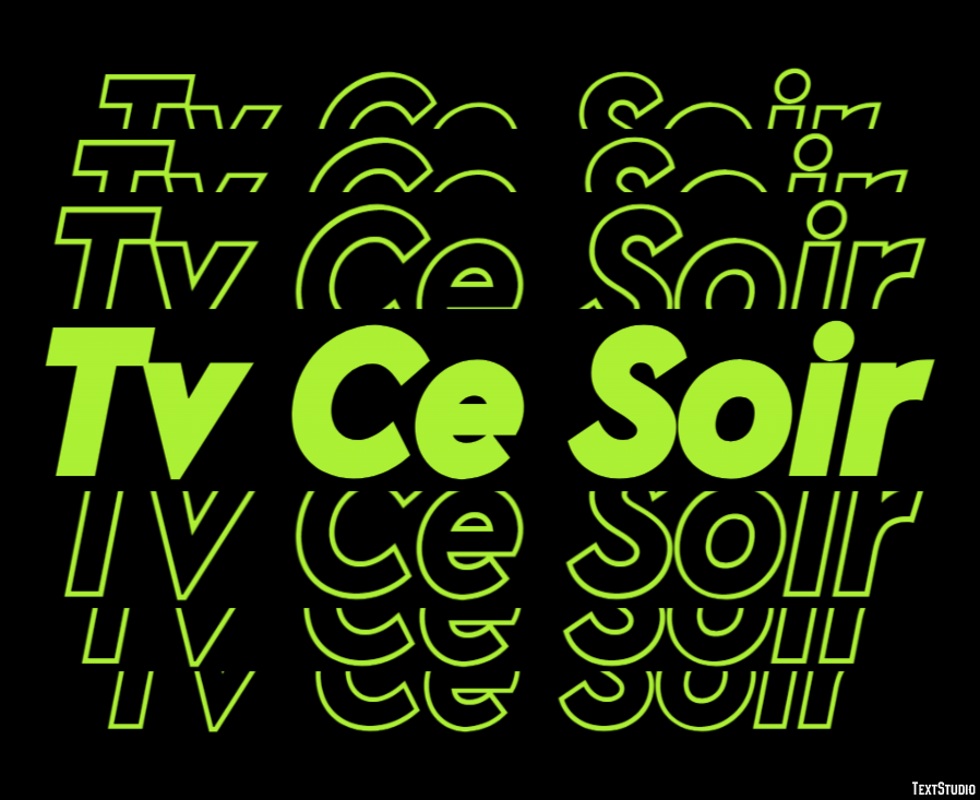 Tv Ce Soir Texteffekt