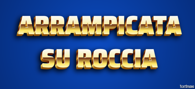 Arrampicata su roccia Effetto testo