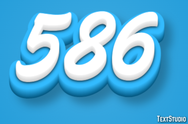 586 Texteffekt