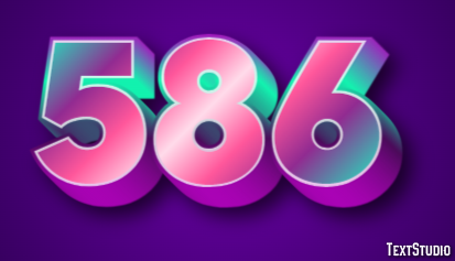 586 Texteffekt