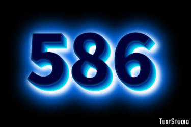 586 Texteffekt
