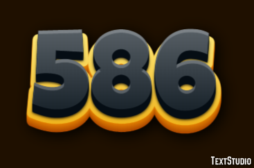 586 Text effect