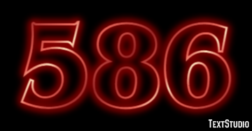 586 Texteffekt
