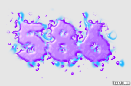 586 Text effect