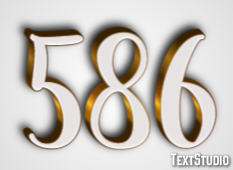 586 Texteffekt