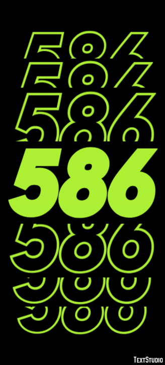 586 Texteffekt