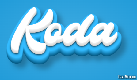 Koda Texteffekt