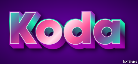 Koda Texteffekt
