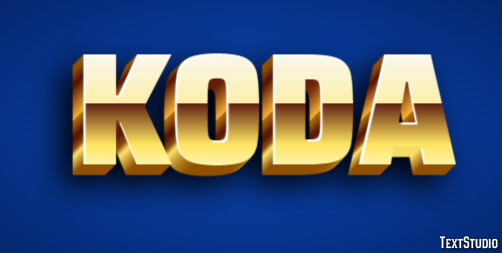 Koda Texteffekt