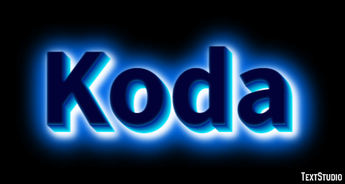 Koda Texteffekt