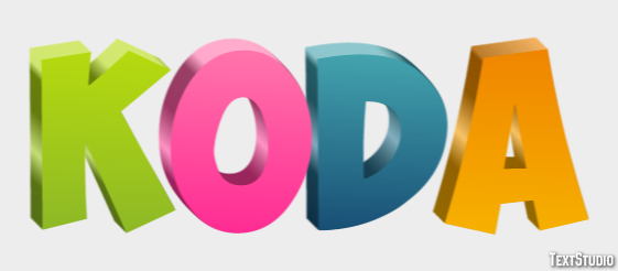 Koda Texteffekt