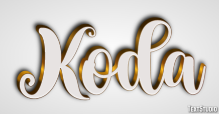Koda Texteffekt