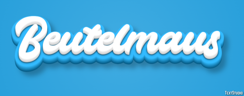 Beutelmaus Texteffekt