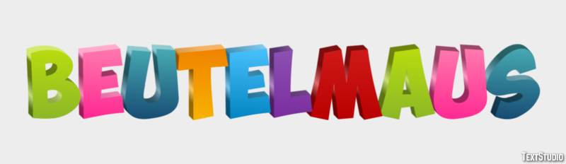 Beutelmaus Texteffekt
