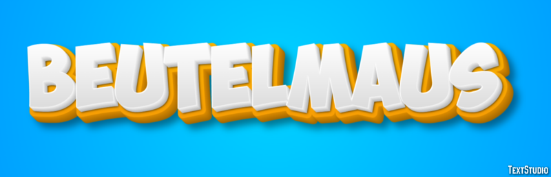 Beutelmaus Texteffekt