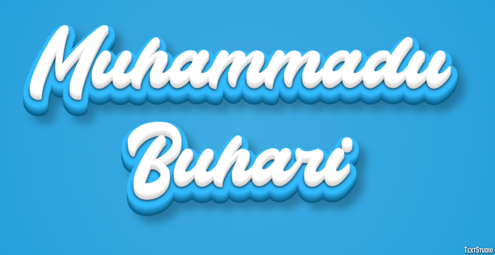 Muhammadu Buhari Text effect