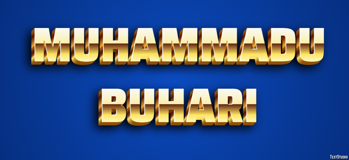 Muhammadu Buhari Text effect