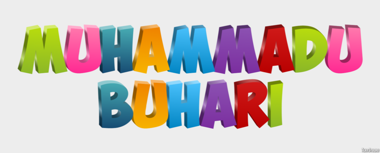 Muhammadu Buhari Text effect