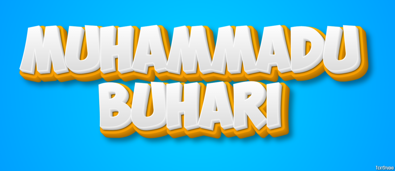 Muhammadu Buhari Text effect