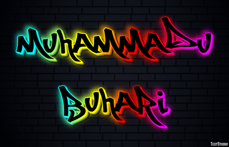 Muhammadu Buhari Text effect