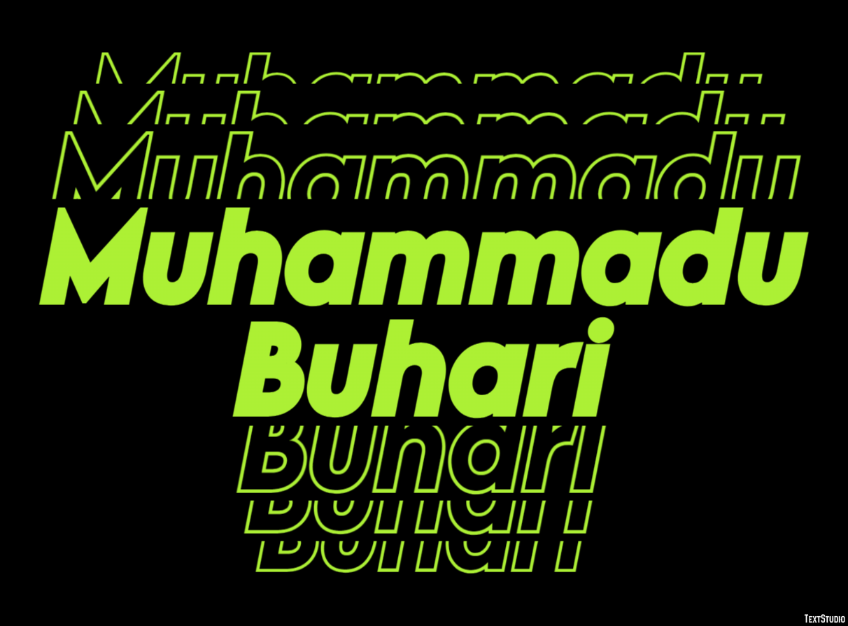 Muhammadu Buhari Text effect
