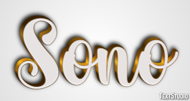 Sono Efeito do texto