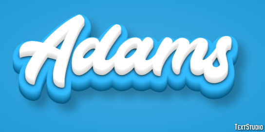 Adams Text Effect