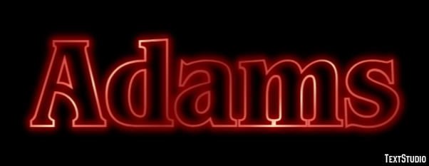 Adams Text Effect