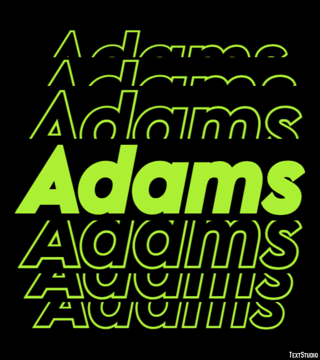 Adams Text Effect