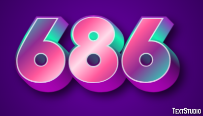 686 Text Effect