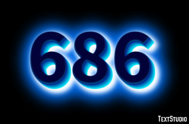 686 Text Effect