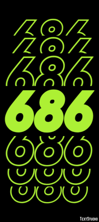 686 Text Effect