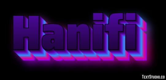 Hanifi Effetto testo