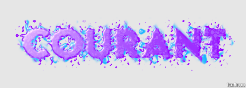 Courant Texteffekt