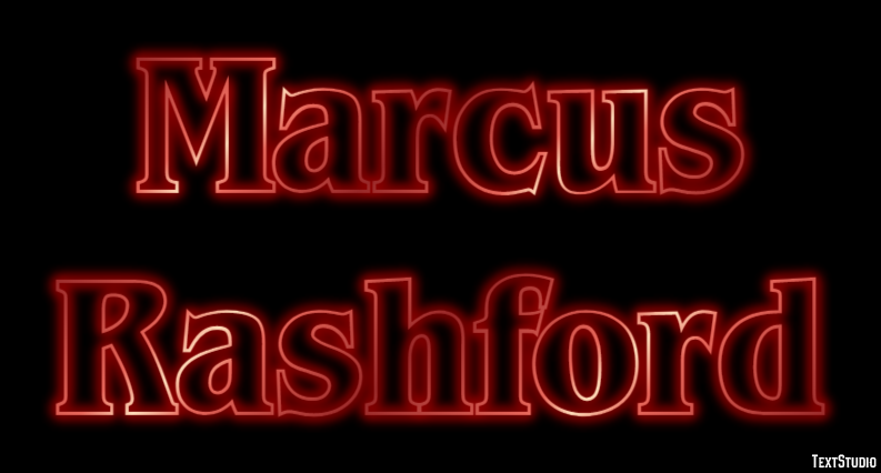 Marcus Rashford Texteffekt