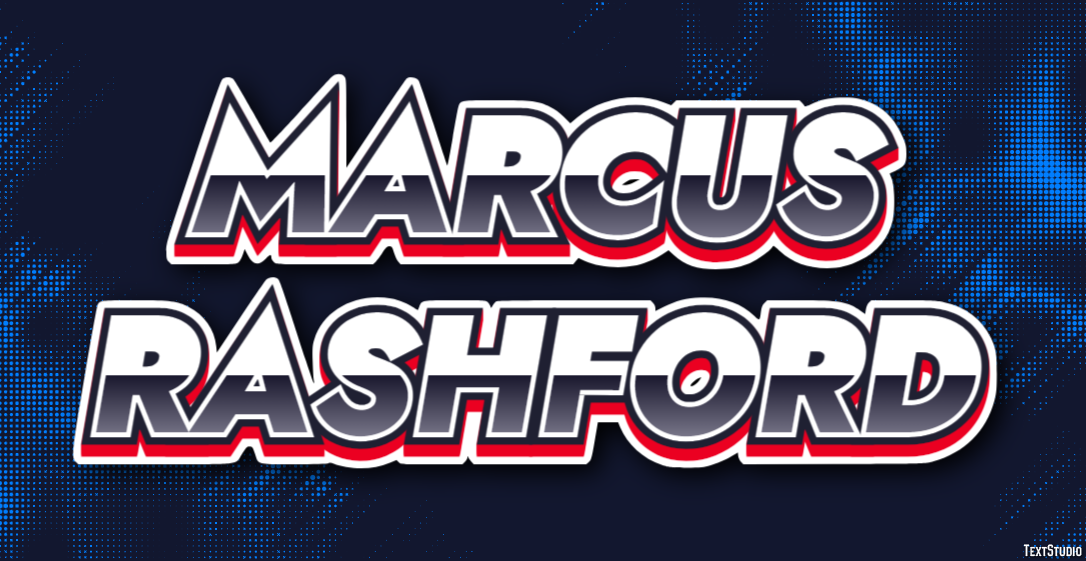 Marcus Rashford Text Effect