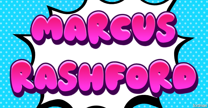 Marcus Rashford Texteffekt