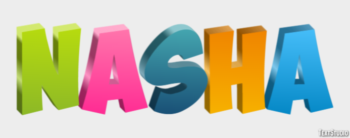 Nasha Text effect