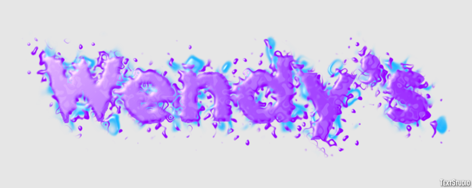 Wendy’s Text effect