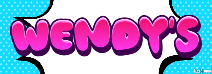 Wendy’s Text effect