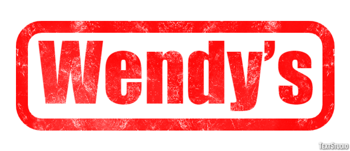 Wendy’s Text Effect