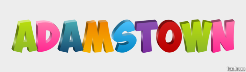 Adamstown Effetto testo