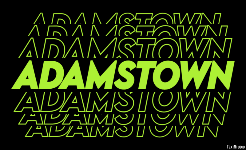 Adamstown Efekt tekstowy
