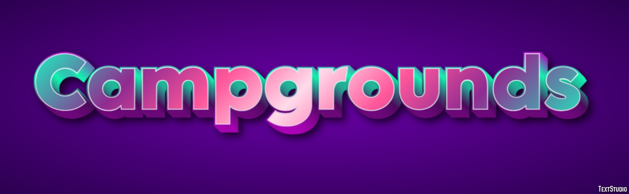 Campgrounds Effet de texte