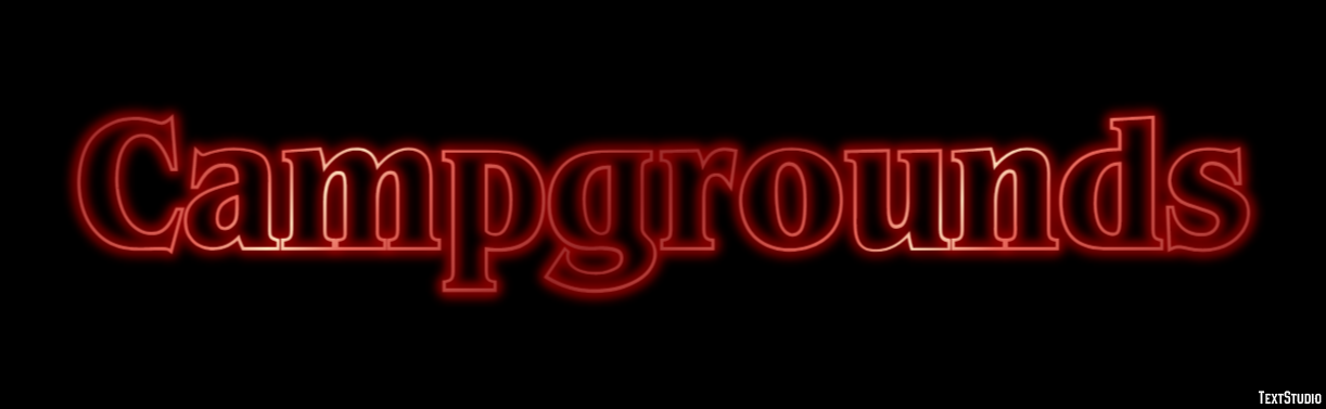 Campgrounds Effet de texte
