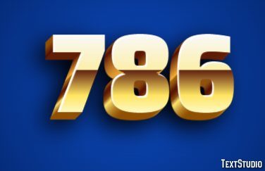 786 Text Effect
