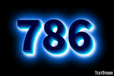 786 Text Effect