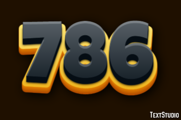 786 Text Effect