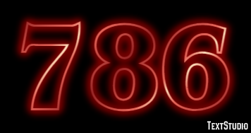 786 Text Effect