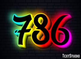 786 Text Effect